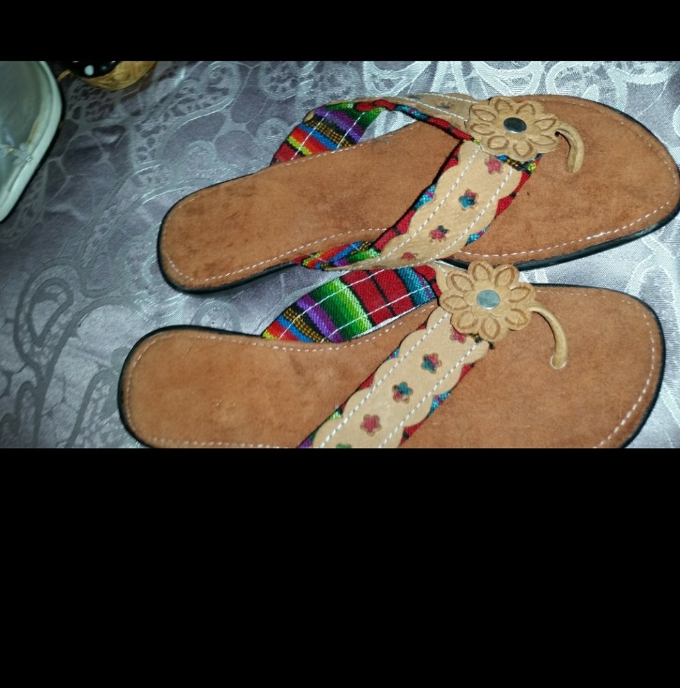 Women's Suede Sandals  NEW - Picture 6 of 7